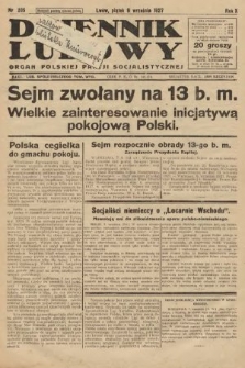 Dziennik Ludowy : organ Polskiej Partji Socjalistycznej. 1927, nr 205