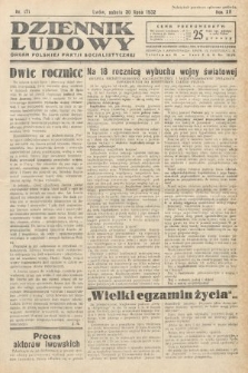 Dziennik Ludowy : organ Polskiej Partij Socjalistycznej. 1932, nr 171