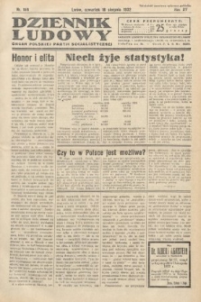 Dziennik Ludowy : organ Polskiej Partij Socjalistycznej. 1932, nr 186