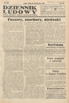 Dziennik Ludowy : organ Polskiej Partij Socjalistycznej. 1932, nr 233