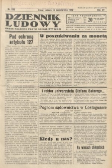 Dziennik Ludowy : organ Polskiej Partij Socjalistycznej. 1932, nr 236