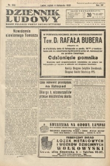 Dziennik Ludowy : organ Polskiej Partij Socjalistycznej. 1932, nr 252