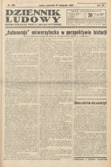 Dziennik Ludowy : organ Polskiej Partij Socjalistycznej. 1932, nr 263