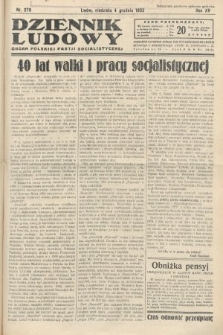 Dziennik Ludowy : organ Polskiej Partij Socjalistycznej. 1932, nr 278
