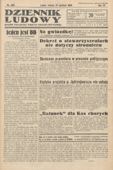 Dziennik Ludowy : organ Polskiej Partij Socjalistycznej. 1932, nr 290