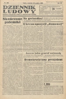 Dziennik Ludowy : organ Polskiej Partij Socjalistycznej. 1932, nr 292