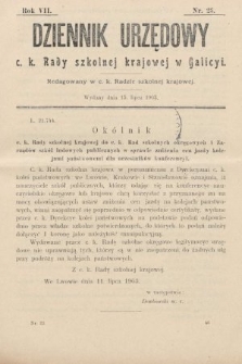 Dziennik Urzędowy c. k. Rady szkolnej krajowej w Galicyi. 1903, nr 23
