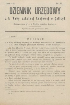 Dziennik Urzędowy c. k. Rady szkolnej krajowej w Galicyi. 1903, nr 32