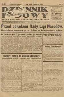 Dziennik Ludowy : organ Polskiej Partji Socjalistycznej. 1926, nr 203