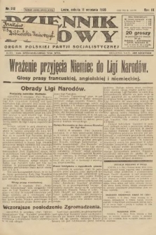 Dziennik Ludowy : organ Polskiej Partji Socjalistycznej. 1926, nr 212