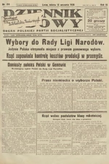 Dziennik Ludowy : organ Polskiej Partji Socjalistycznej. 1926, nr 218
