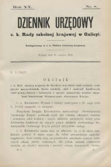 Dziennik Urzędowy C. K. Rady Szkolnej Krajowej w Galicyi. 1916, nr 8