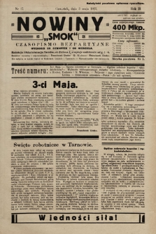 Nowiny „Smok” : czasopismo bezpartyjne. 1923, nr 17