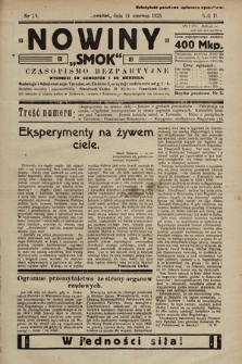Nowiny „Smok” : czasopismo bezpartyjne. 1923, nr 29