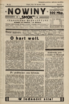 Nowiny „Smok” : czasopismo bezpartyjne. 1923, nr 33