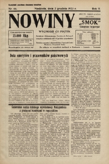 Nowiny „Smok” : czasopismo bezpartyjne. 1923, nr 66