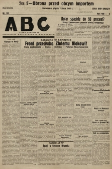 ABC : pismo codzienne : informuje wszystkich o wszystkiem. 1933, nr 192