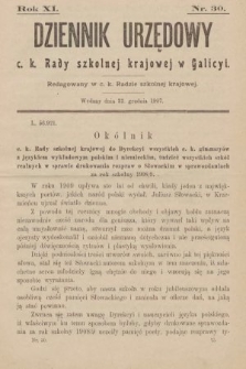 Dziennik Urzędowy C. K. Rady Szkolnej Krajowej w Galicyi. 1907, nr 30