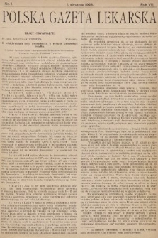 Polska Gazeta Lekarska. 1928, nr 1