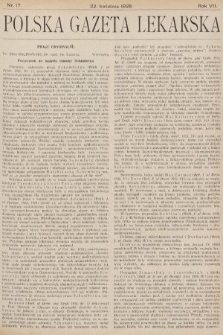 Polska Gazeta Lekarska. 1928, nr 17