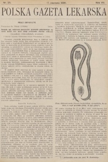 Polska Gazeta Lekarska. 1928, nr 25