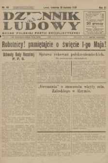 Dziennik Ludowy : organ Polskiej Partji Socjalistycznej. 1928, nr 90