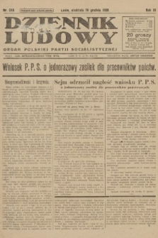 Dziennik Ludowy : organ Polskiej Partji Socjalistycznej. 1928, nr  288