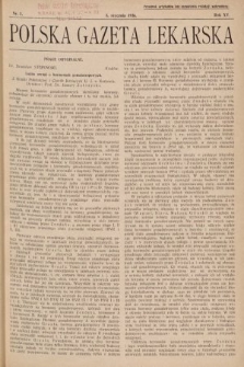 Polska Gazeta Lekarska. 1936, nr 1