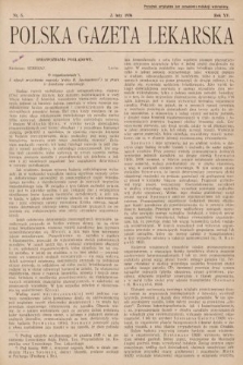 Polska Gazeta Lekarska. 1936, nr 5
