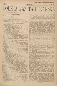 Polska Gazeta Lekarska. 1937, nr 1