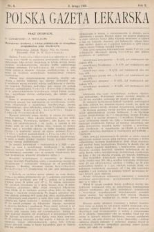 Polska Gazeta Lekarska : dawniej Gazeta Lekarska, Przegląd Lekarski oraz Czasopismo Lekarskie i Lwowski Tygodnik Lekarski. 1931, nr 6