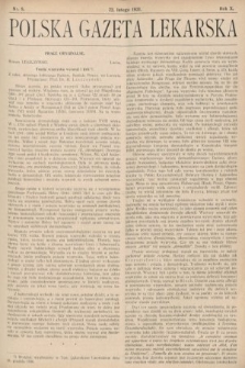 Polska Gazeta Lekarska : dawniej Gazeta Lekarska, Przegląd Lekarski oraz Czasopismo Lekarskie i Lwowski Tygodnik Lekarski. 1931, nr 8