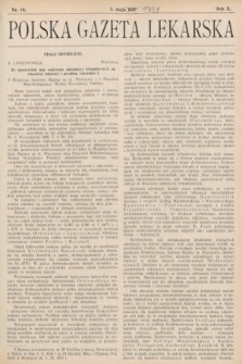 Polska Gazeta Lekarska : dawniej Gazeta Lekarska, Przegląd Lekarski oraz Czasopismo Lekarskie i Lwowski Tygodnik Lekarski. 1931, nr 18
