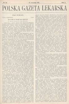 Polska Gazeta Lekarska : dawniej Gazeta Lekarska, Przegląd Lekarski oraz Czasopismo Lekarskie i Lwowski Tygodnik Lekarski. 1931, nr 39