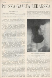 Polska Gazeta Lekarska : dawniej Gazeta Lekarska, Przegląd Lekarski oraz Czasopismo Lekarskie i Lwowski Tygodnik Lekarski. 1931, nr 42