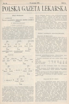 Polska Gazeta Lekarska : dawniej Gazeta Lekarska, Przegląd Lekarski oraz Czasopismo Lekarskie i Lwowski Tygodnik Lekarski. 1931, nr 50