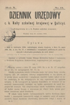 Dziennik Urzędowy c. k. Rady szkolnej krajowej w Galicyi. 1906, nr 13