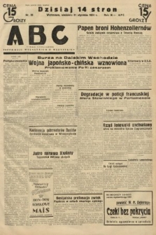 ABC : pismo codzienne : informuje wszystkich o wszystkiem. 1934, nr 20