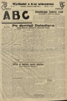 ABC : pismo codzienne : informuje wszystkich o wszystkiem. 1934, nr 38