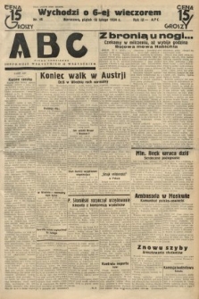 ABC : pismo codzienne : informuje wszystkich o wszystkiem. 1934, nr 46
