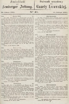 Amtsblatt zur Lemberger Zeitung = Dziennik Urzędowy do Gazety Lwowskiej. 1863, nr 48