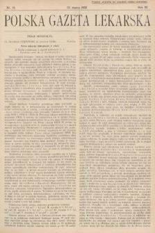 Polska Gazeta Lekarska. 1932, nr 11