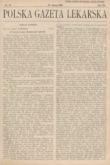 Polska Gazeta Lekarska. 1932, nr 13