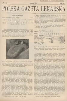 Polska Gazeta Lekarska. 1932, nr 18