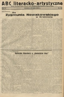 ABC Literacko-Artystyczne : stały dodatek tygodniowy. 1934, nr 22