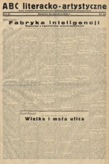 ABC Literacko-Artystyczne : stały dodatek tygodniowy. 1934, nr 26