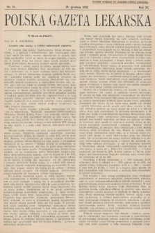 Polska Gazeta Lekarska. 1932, nr 51