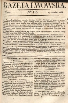 Gazeta Lwowska. 1833, nr 113