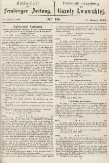 Amtsblatt zur Lemberger Zeitung = Dziennik Urzędowy do Gazety Lwowskiej. 1863, nr 70