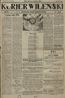 Kurjer Wileński : niezależny organ demokratyczny. 1929, nr 1